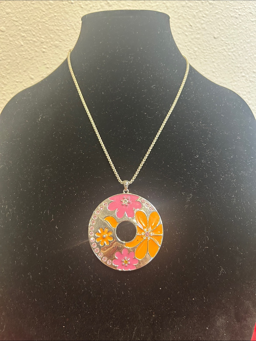 Lia Sophia Flower Power Floral Pendant Necklace